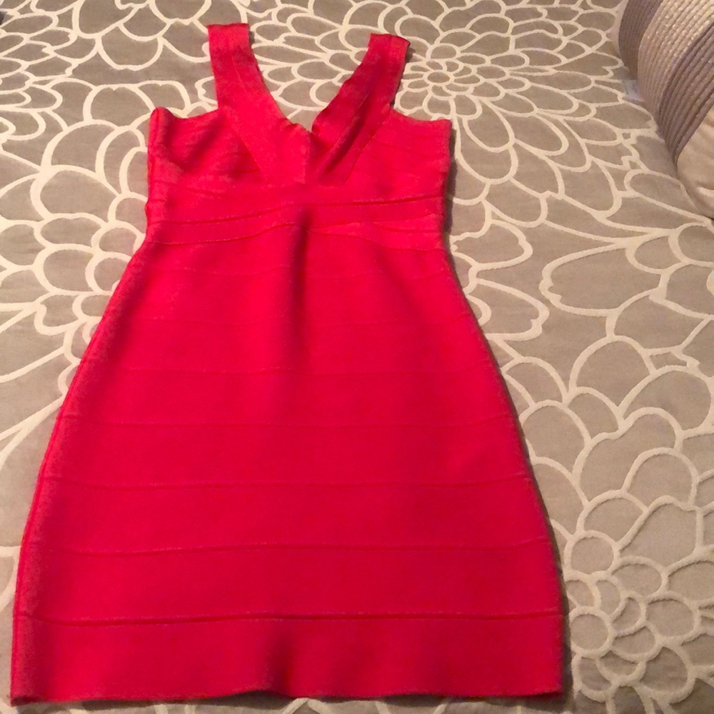 Bebe xs red bandage dress!